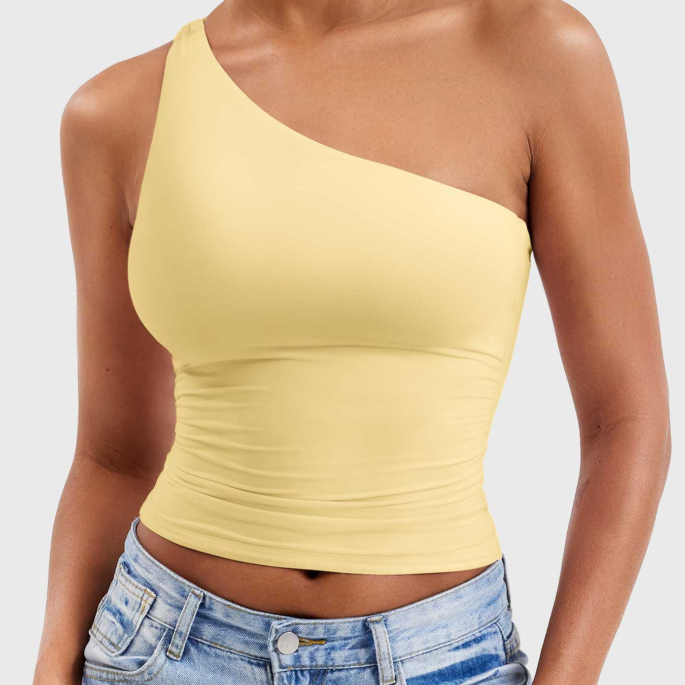 Yeoreo Fanciy One Shoulder Tank Top