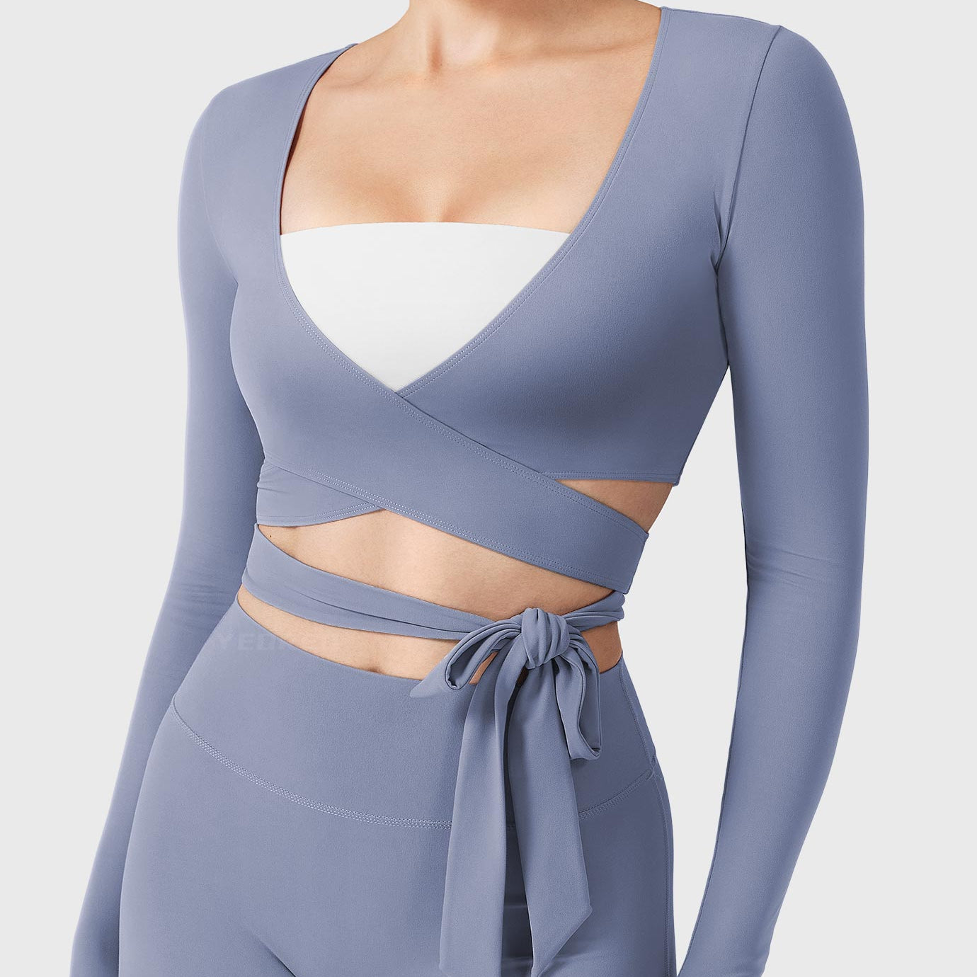 Yeoreo Dagney Long Sleeve Ballet Wrap Top