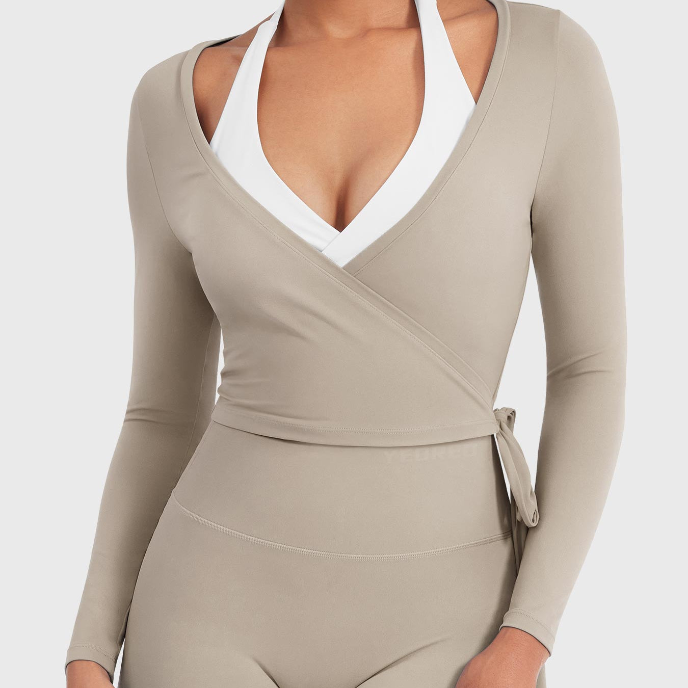 Yeoreo Michelie Long Sleeve Ballet Wrap Top