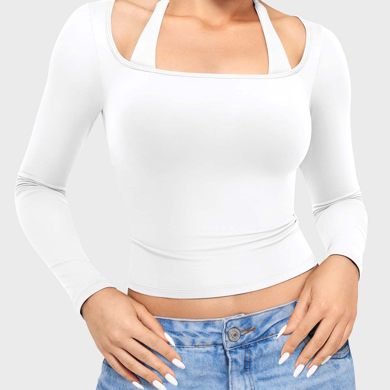 Yeoreo Arleney Square Neck Long Sleeve