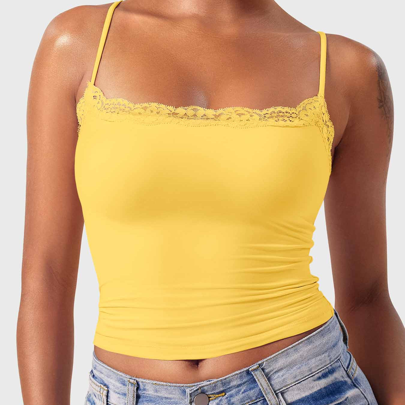 Yeoreo Annabely Square Neck Lace Tank