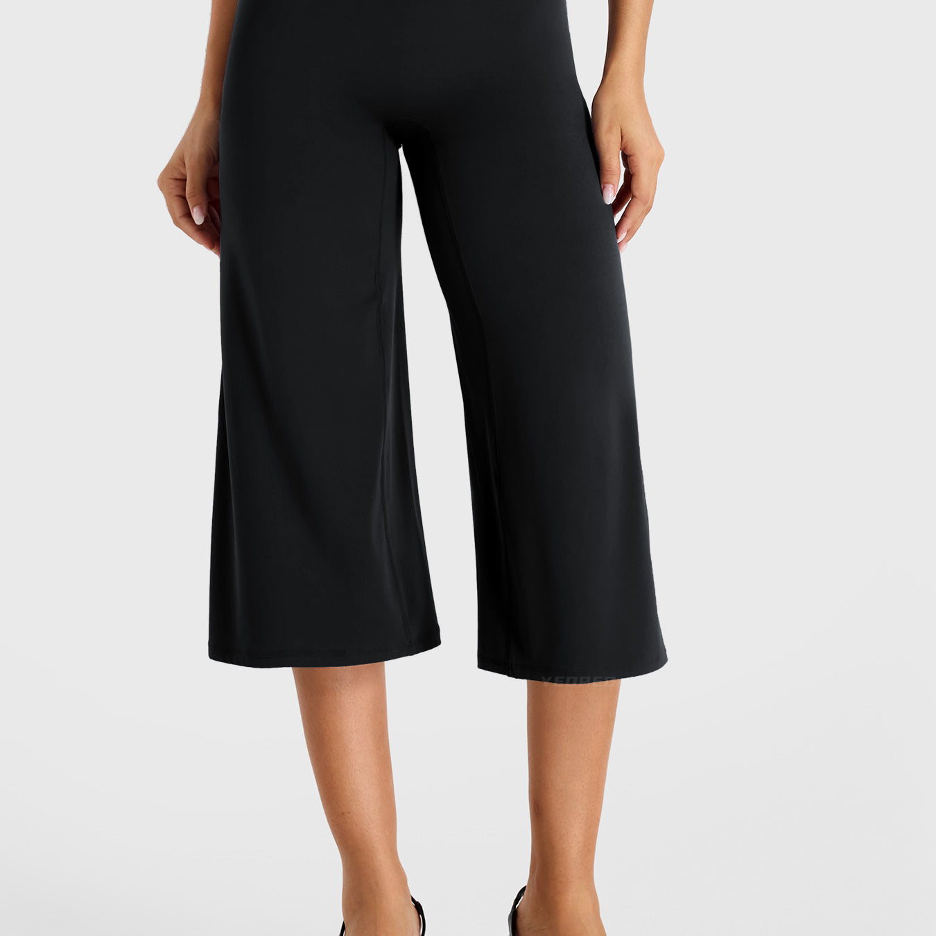 Yeoreo Samyer 21" Low Rise Wide Leg Capri Pants