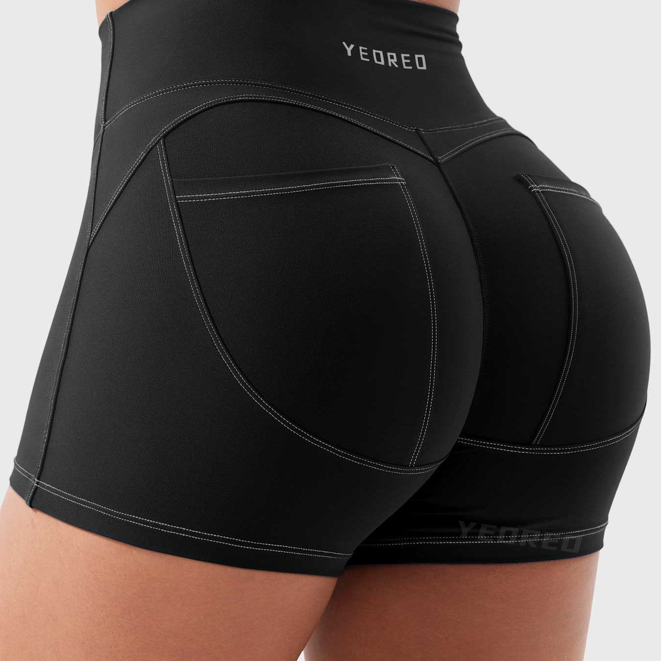 Yeoreo Astridy 3.6" Faux Denim Shorts