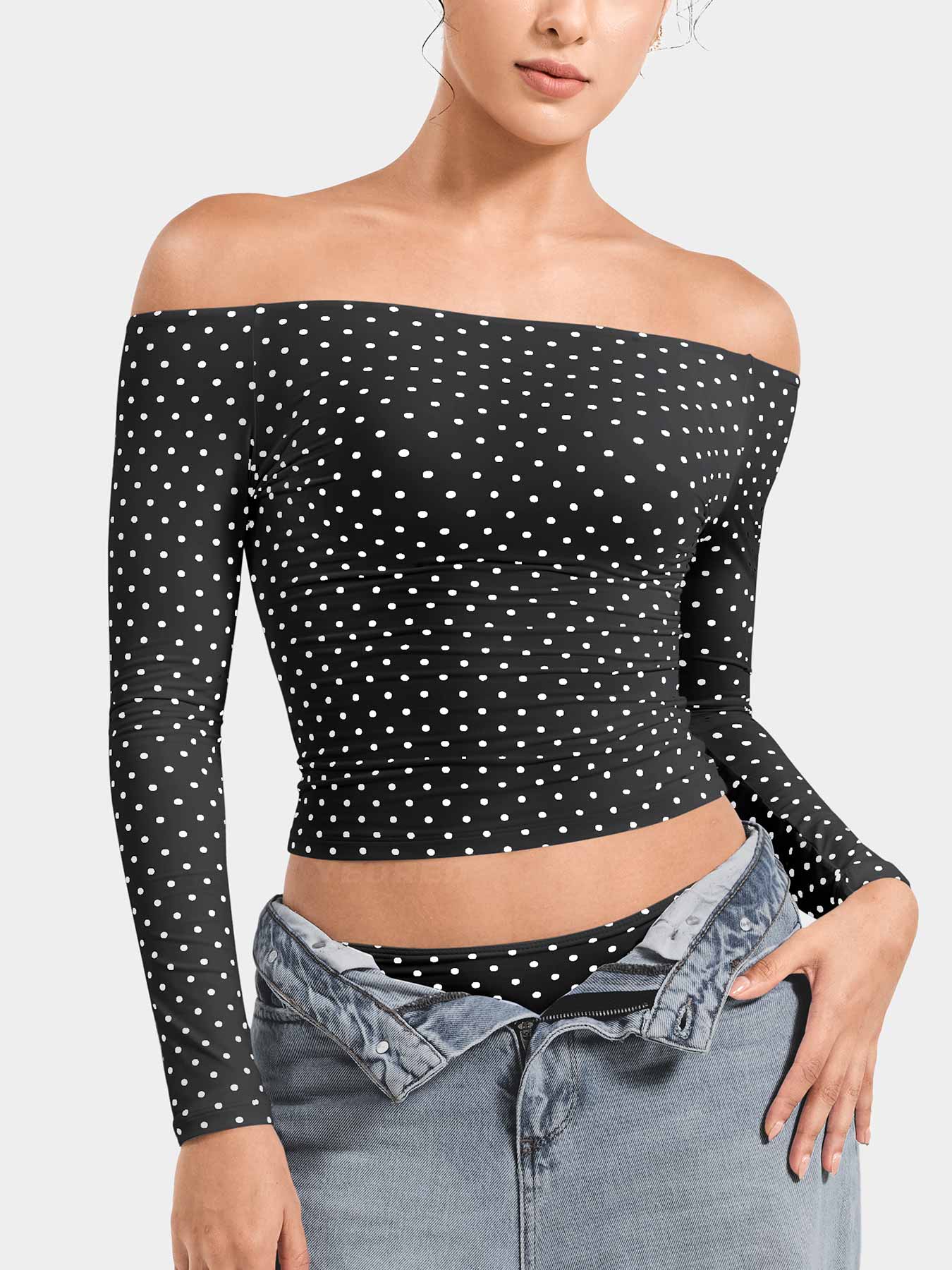 Blusa con hombros descubiertos Luzlie de Yeoreo 