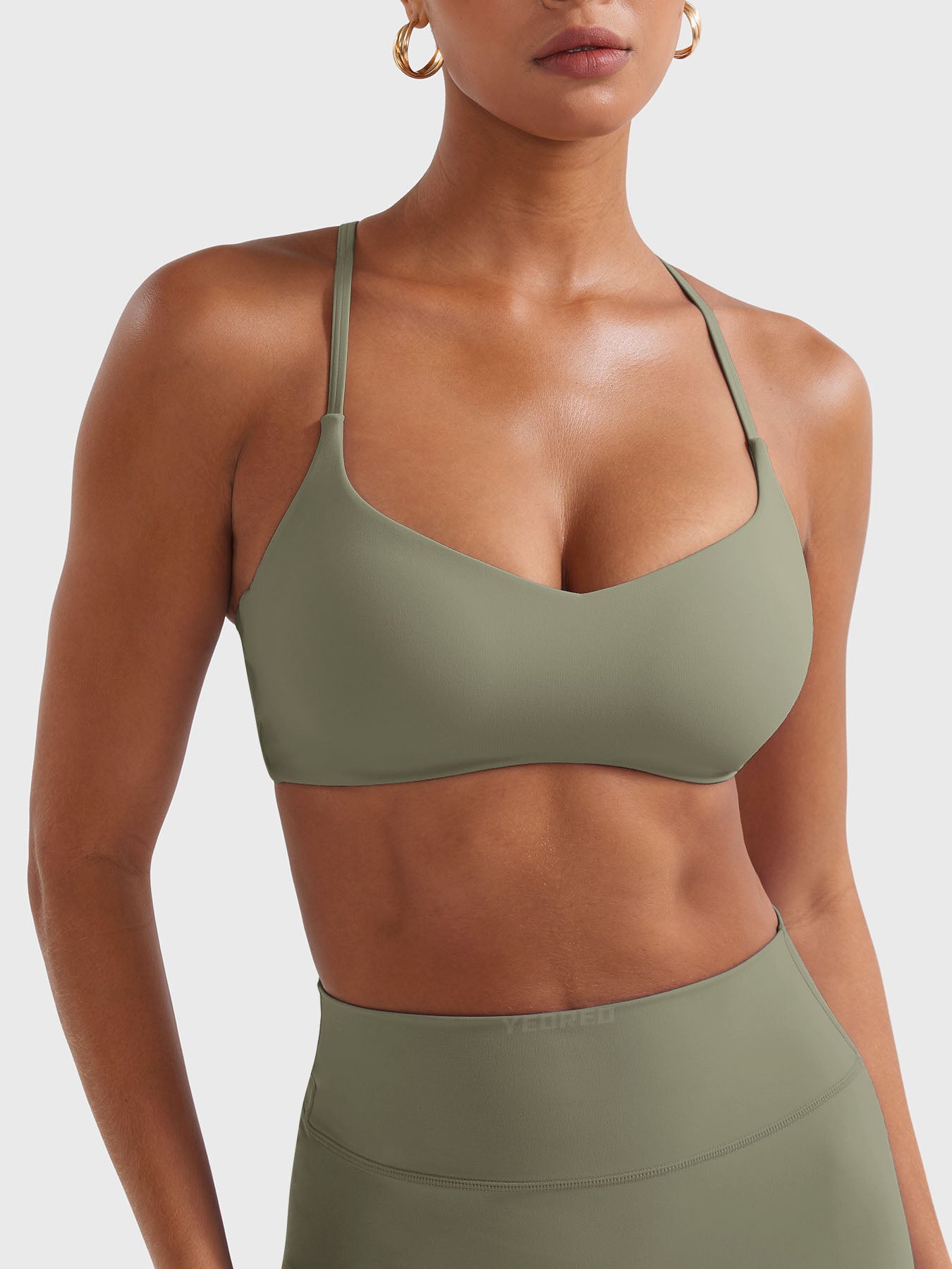 Yeoreo Paisely Y‑Back Sports Bra