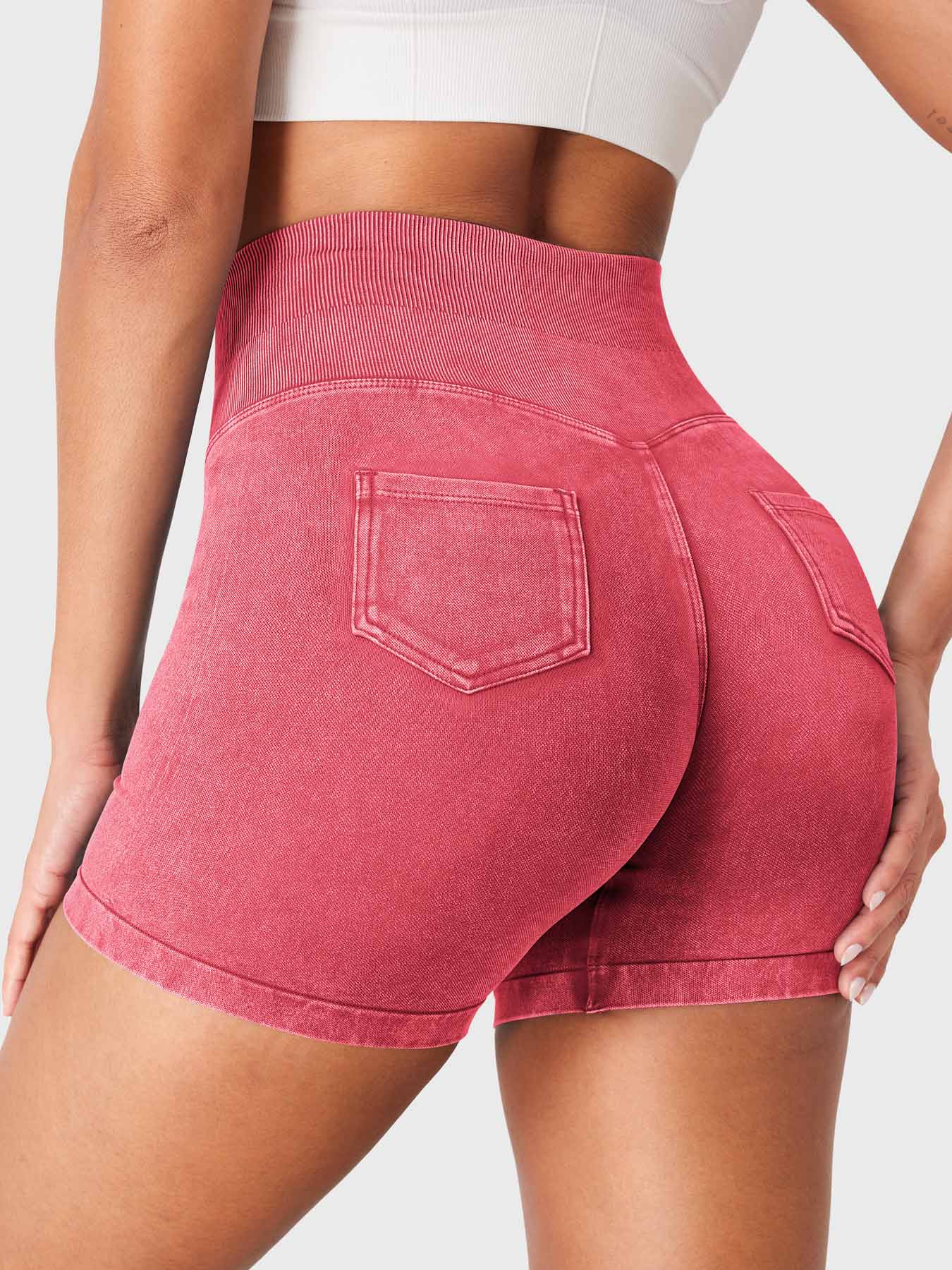 Yeoreo Bridgie Faux Denim Seamless Shorts