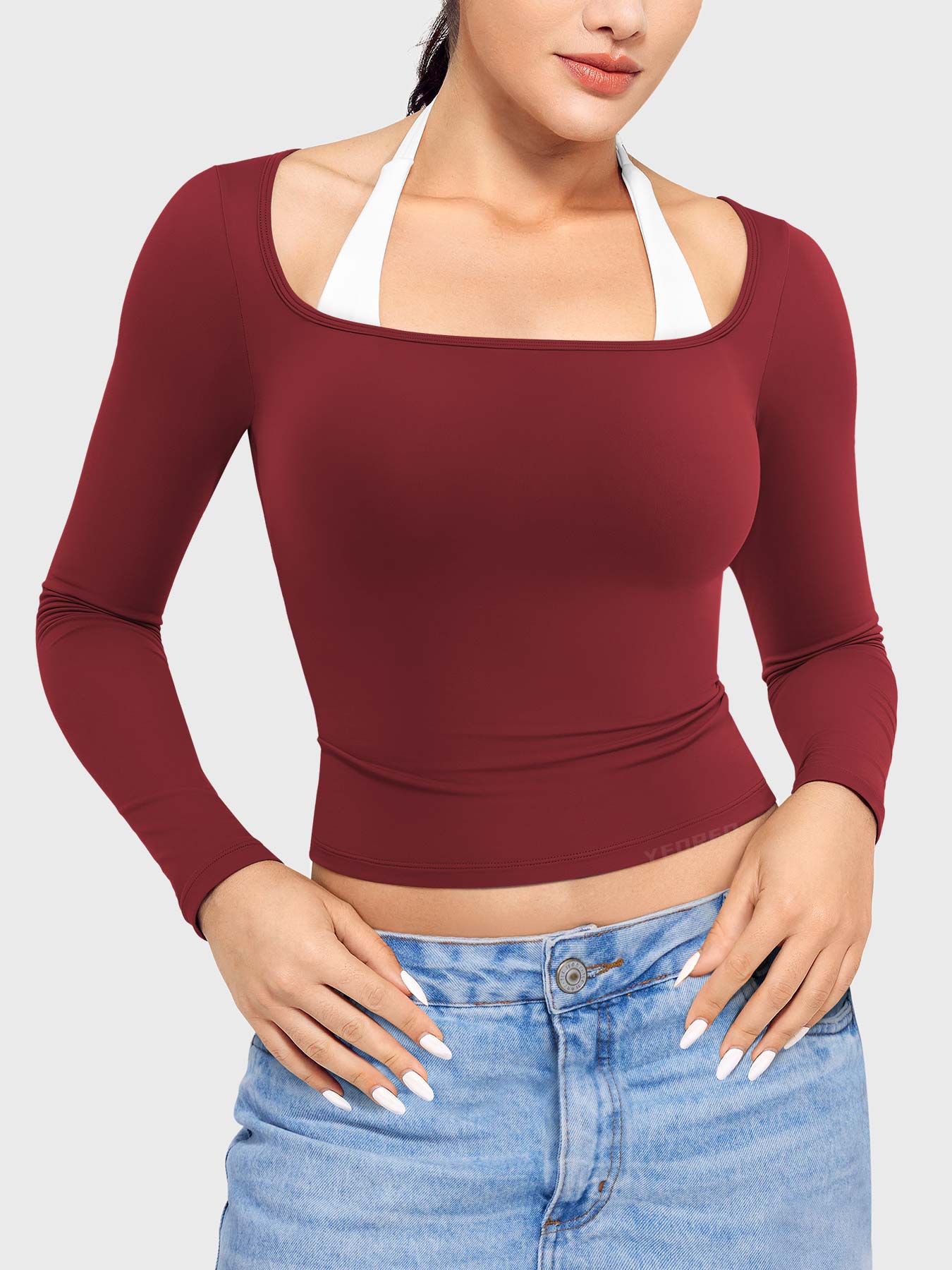 Yeoreo Arleney Square Neck Long Sleeve