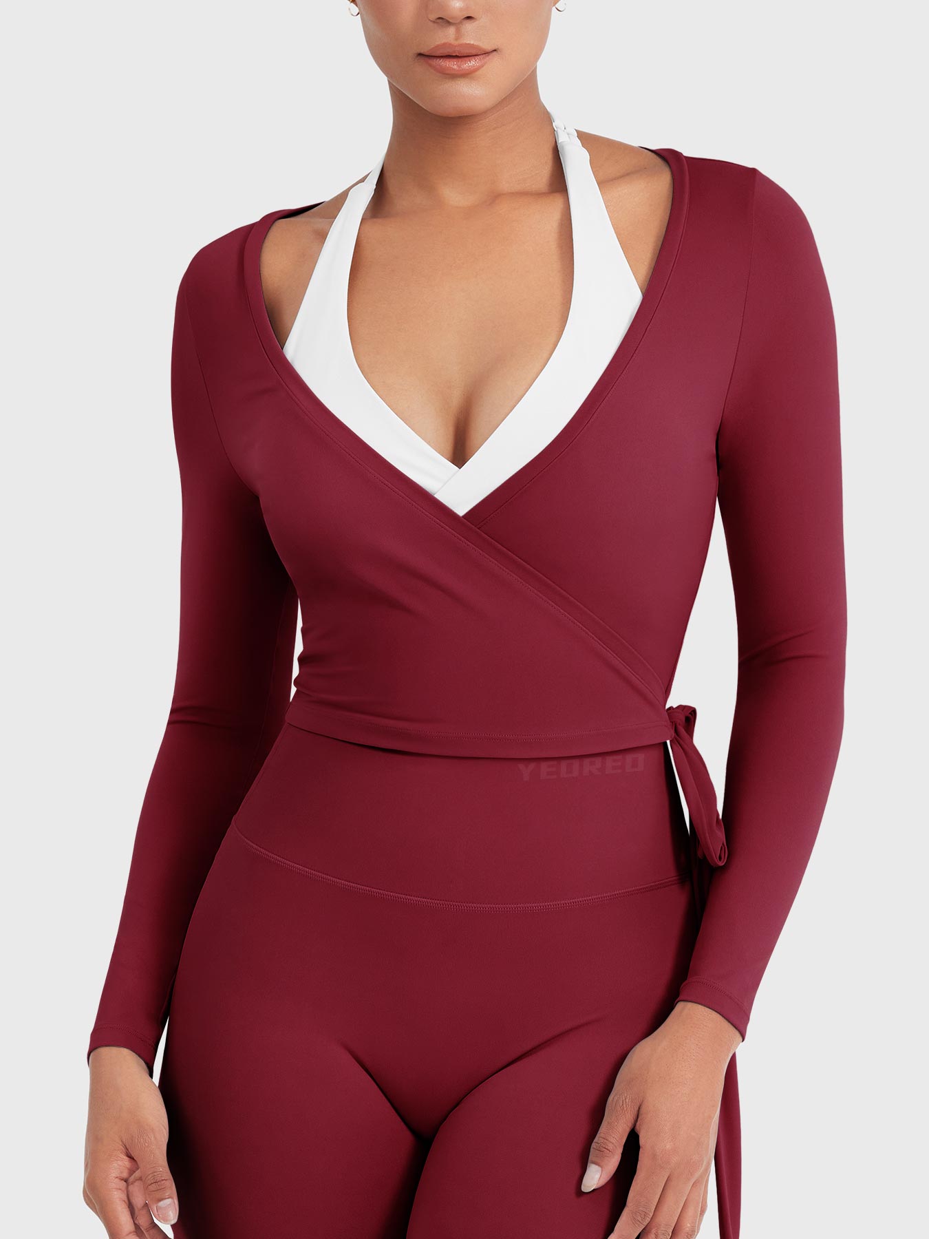 Yeoreo Michelie Long Sleeve Ballet Wrap Top