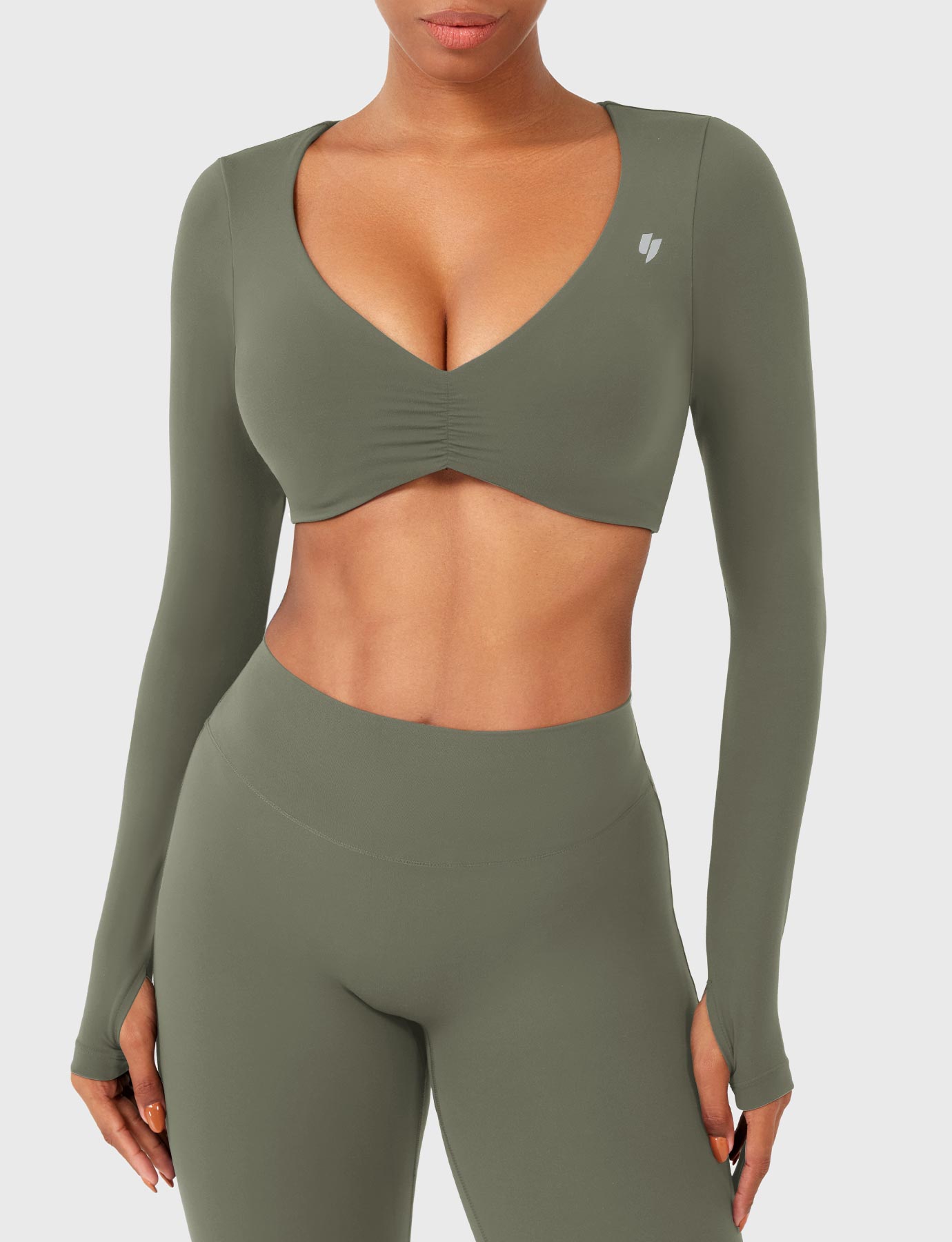 Yeoreo Agantha Ruched Long Sleeve Top