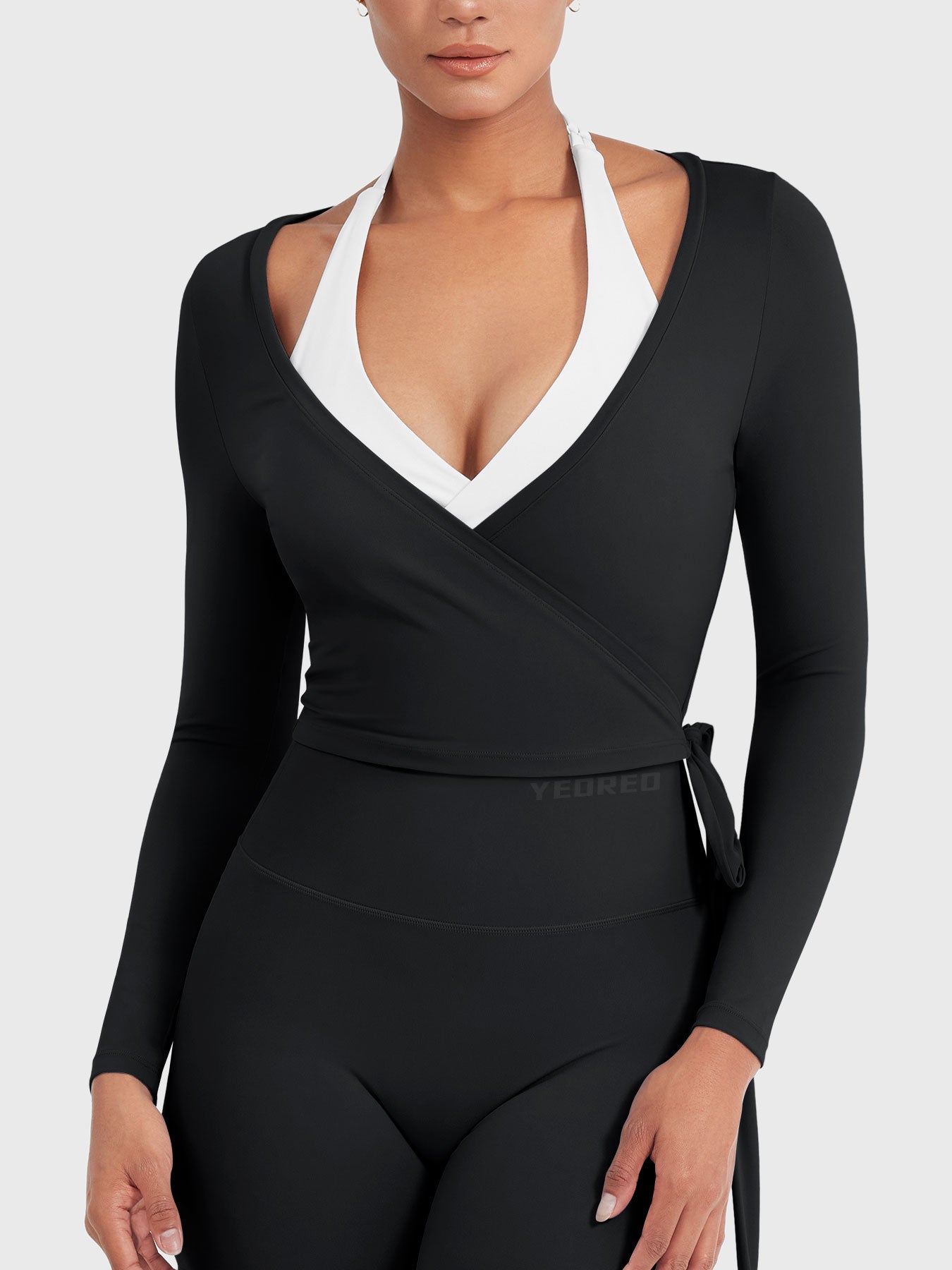 Yeoreo Michelie Long Sleeve Ballet Wrap Top