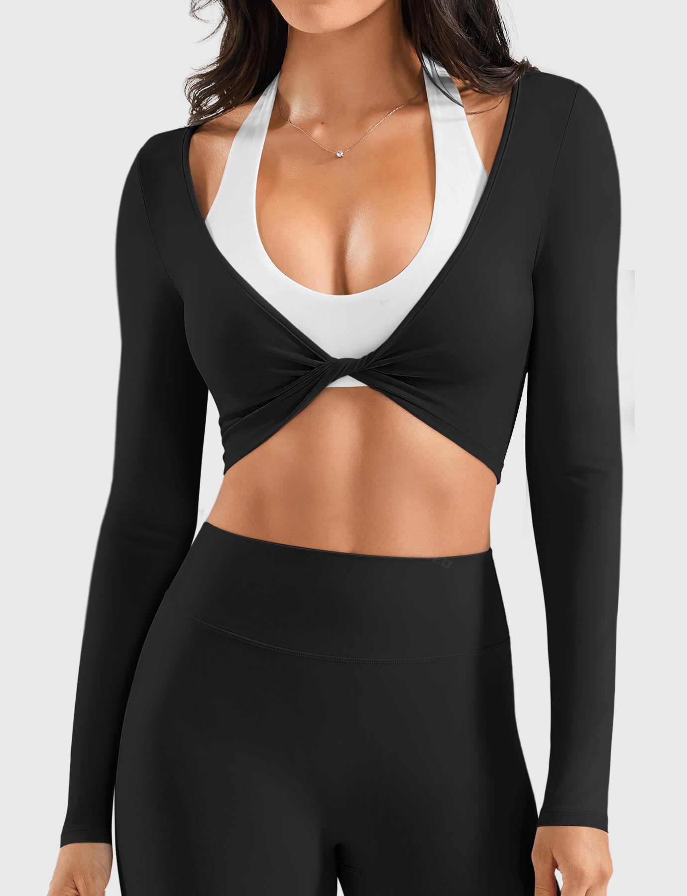 Yeoreo Dalinte Twist Front Ballet Long Sleeve Top