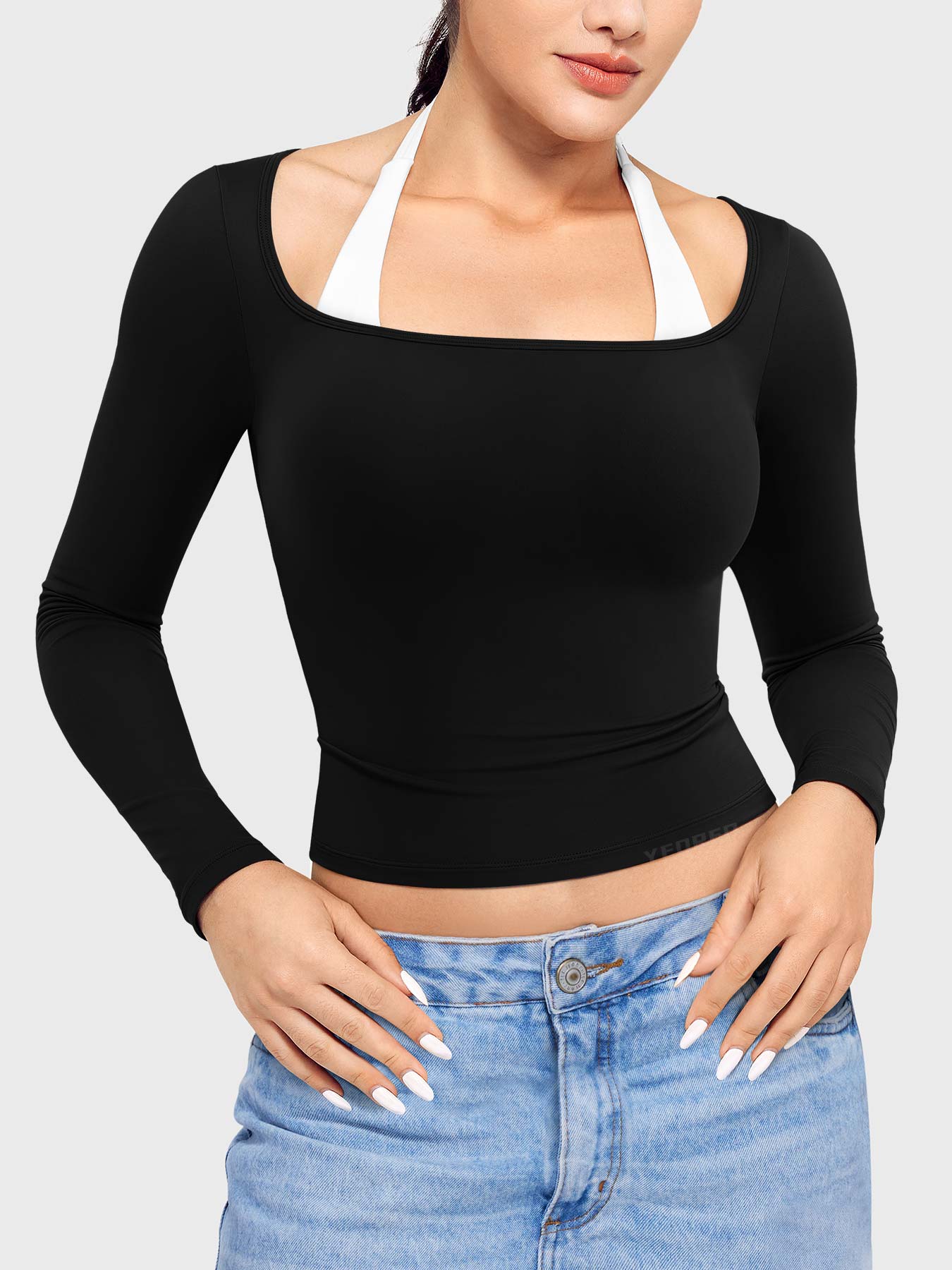 Yeoreo Arleney Square Neck Long Sleeve