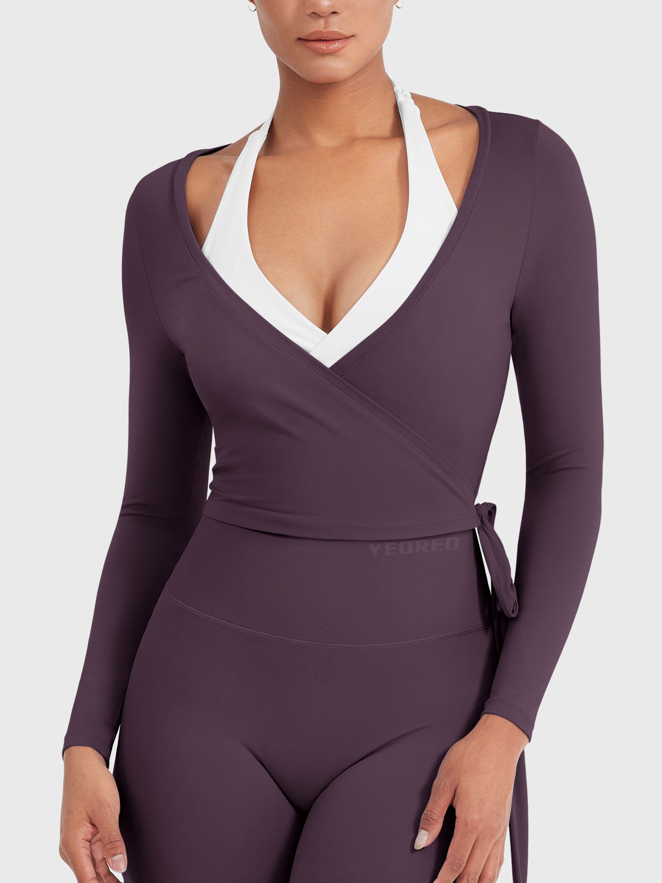 Yeoreo Michelie Long Sleeve Ballet Wrap Top