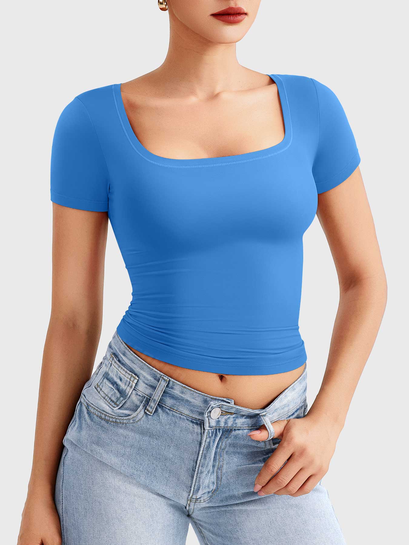 Yeoreo Pattiy Scoop Neck T Shirts