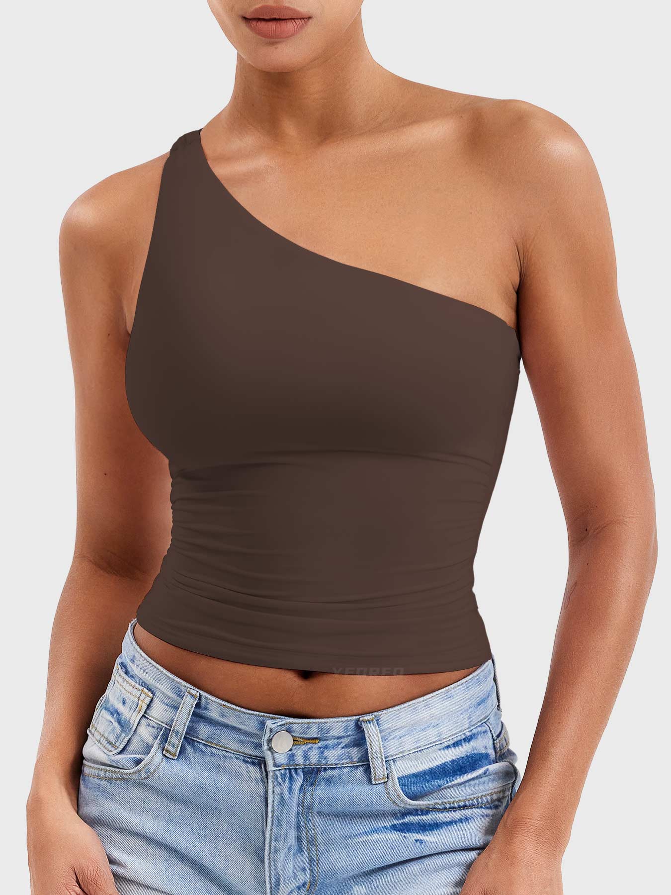 Yeoreo Fanciy One Shoulder Tank Top