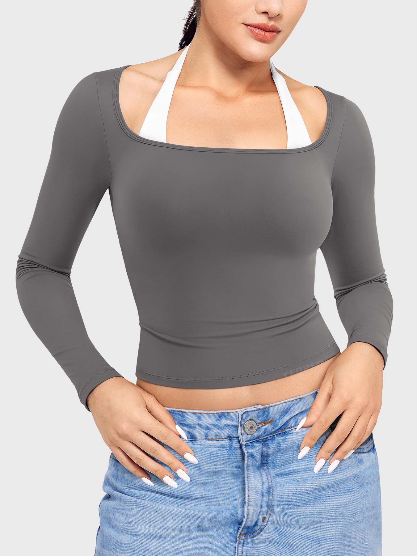 Yeoreo Arleney Square Neck Long Sleeve