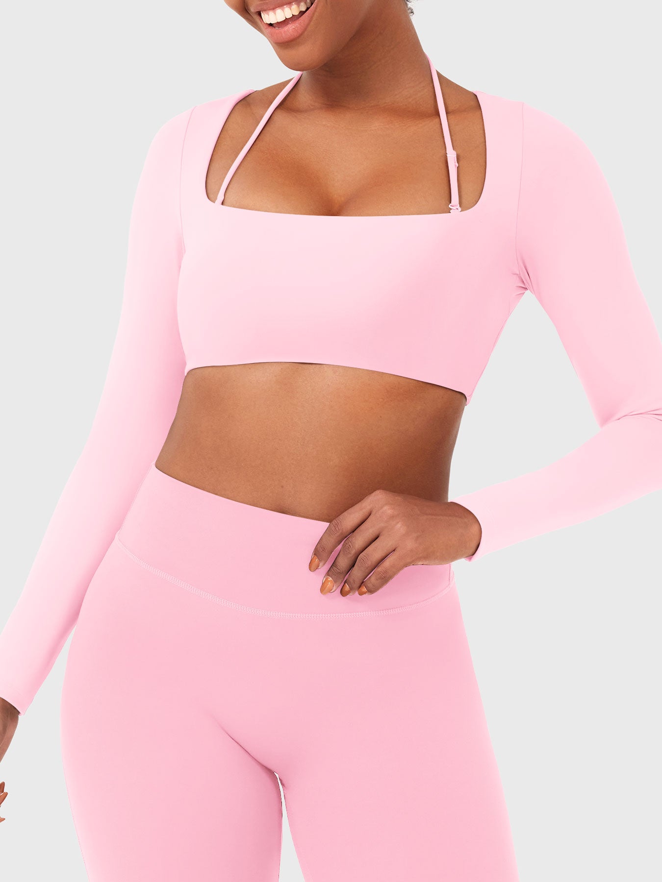 Yeoreo Violie Long Sleeve Crop Top