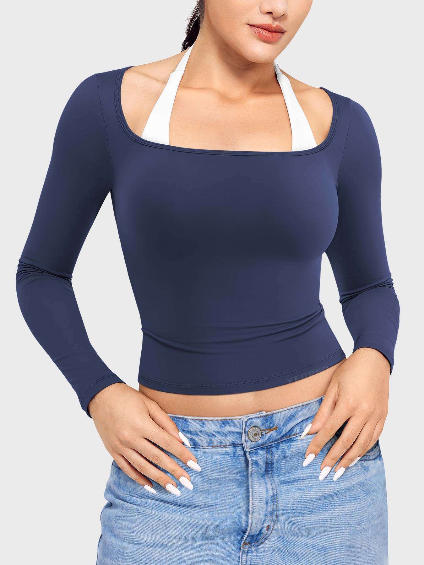 Yeoreo Arleney Square Neck Long Sleeve