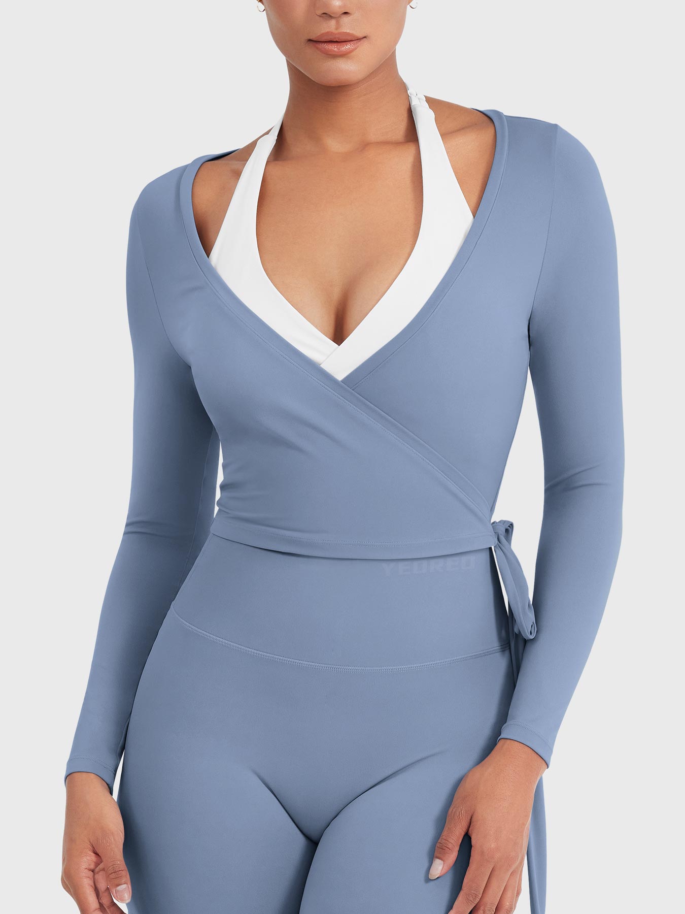 Yeoreo Michelie Long Sleeve Ballet Wrap Top