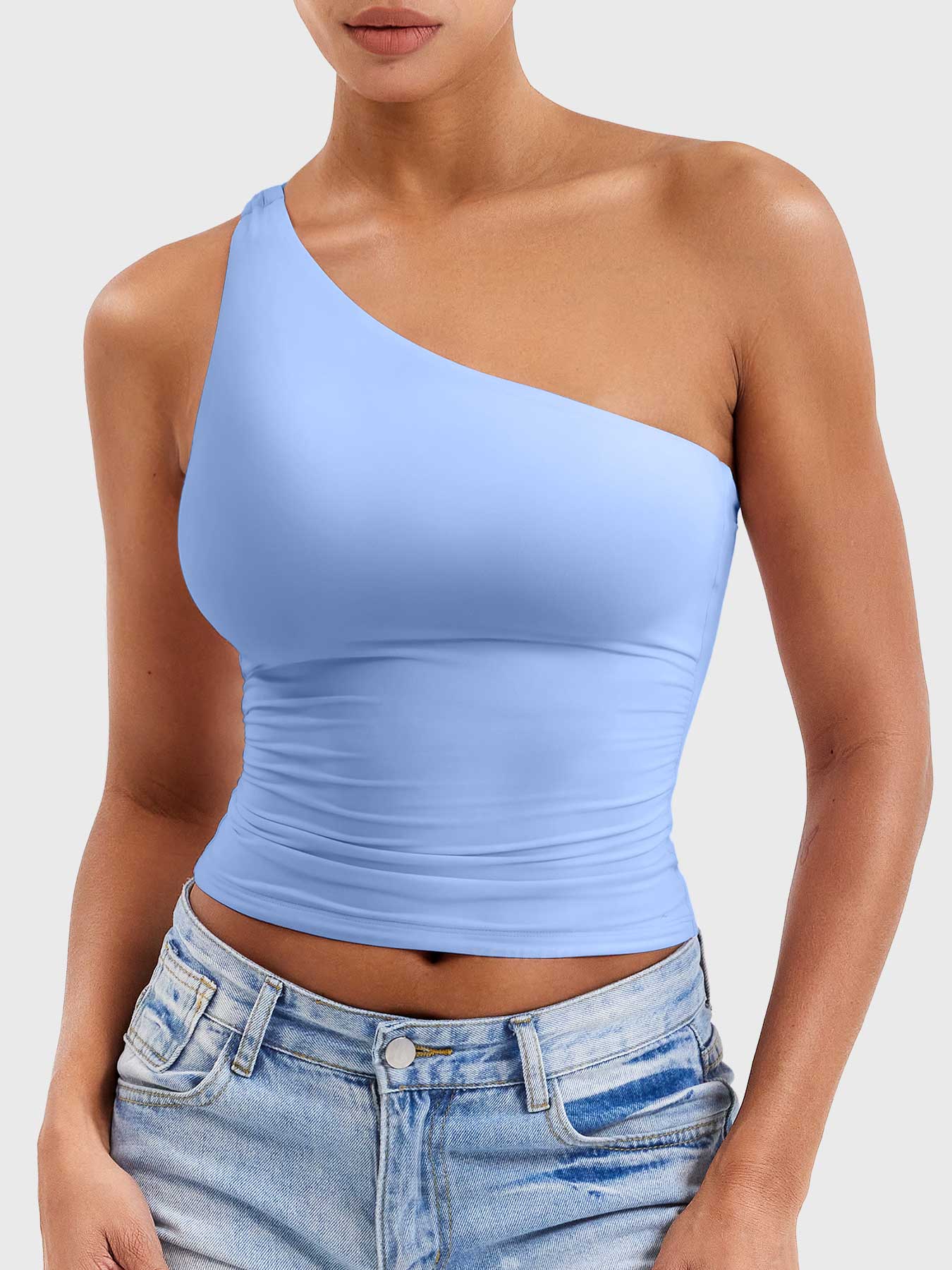 Yeoreo Fanciy One Shoulder Tank Top