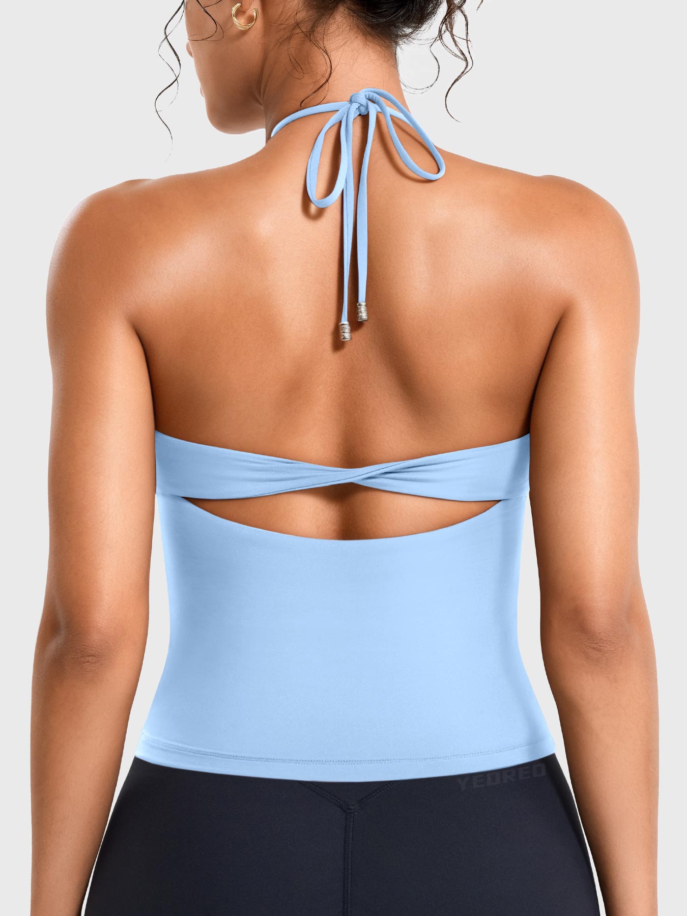 Yeoreo Vtina Halter Twist Back Tank