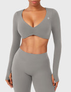 Yeoreo CoreFlex Ruched Long Sleeve Top