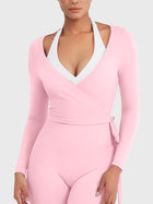 Yeoreo Michelie Long Sleeve Ballet Wrap Top