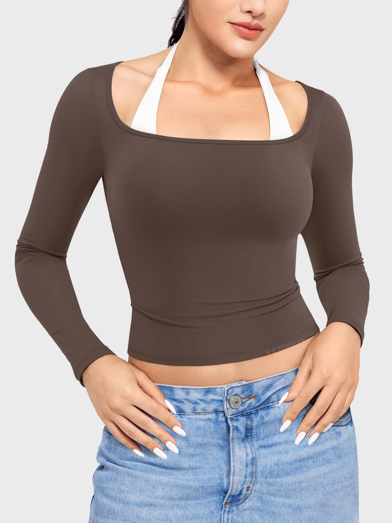 Yeoreo Arleney Square Neck Long Sleeve