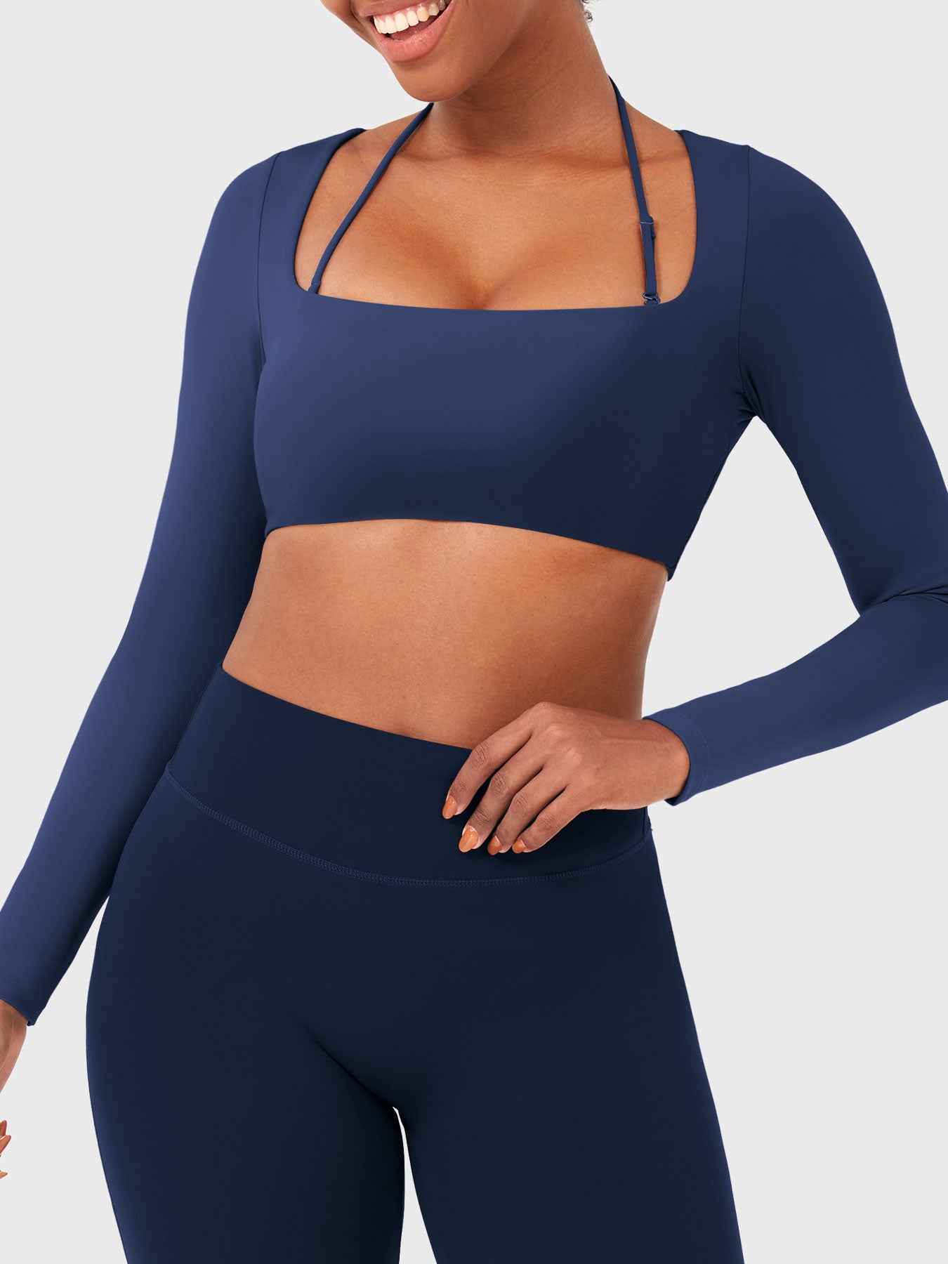 Yeoreo Violie Long Sleeve Crop Top