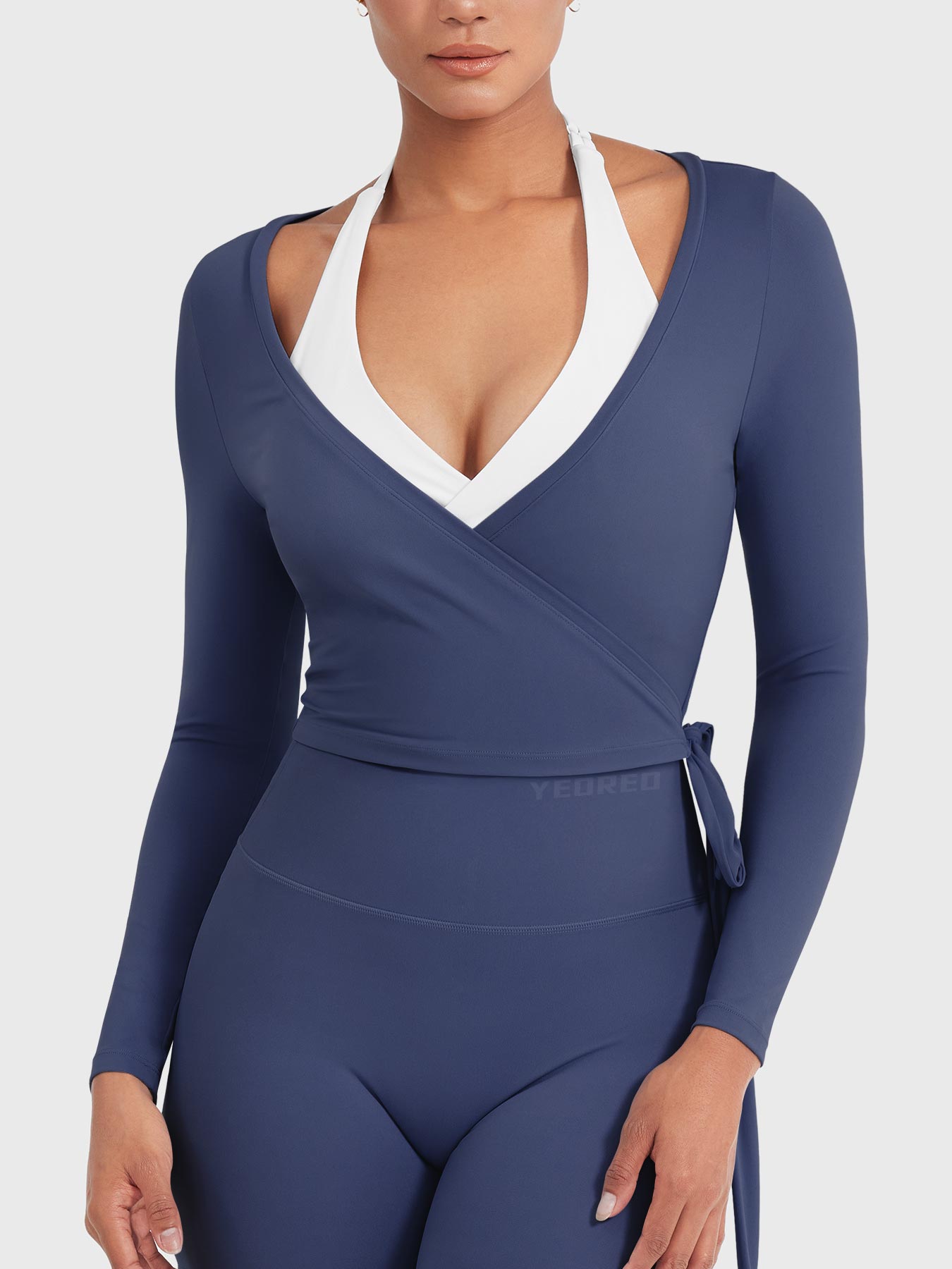 Yeoreo Michelie Long Sleeve Ballet Wrap Top