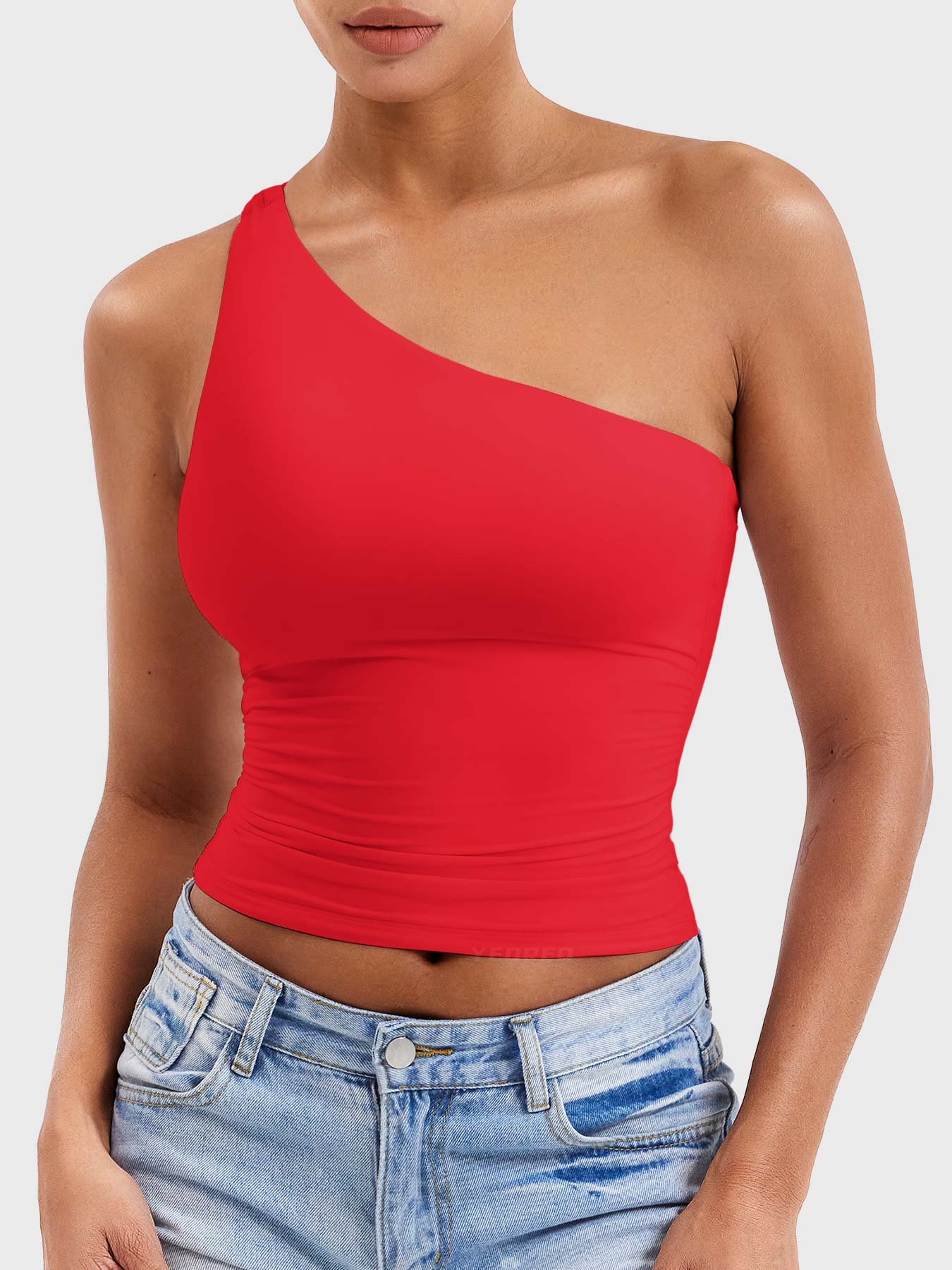 Yeoreo Fanciy One Shoulder Tank Top