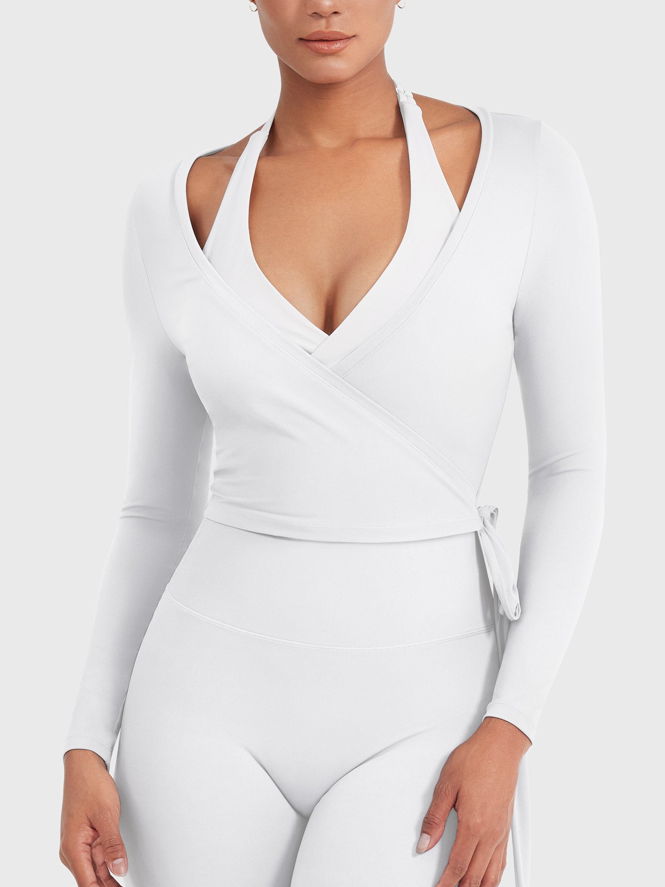 Yeoreo Michelie Long Sleeve Ballet Wrap Top