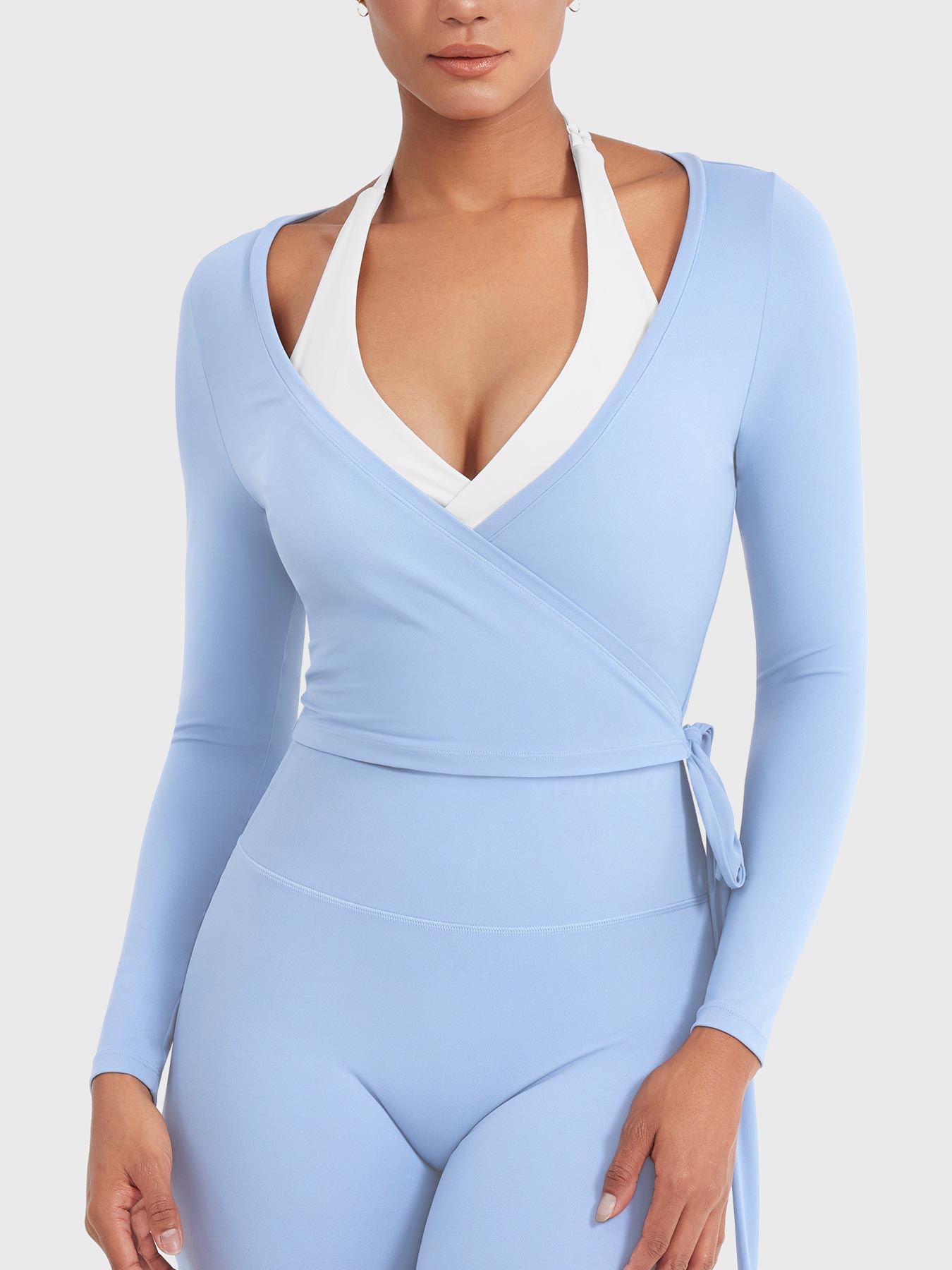 Yeoreo Michelie Long Sleeve Ballet Wrap Top