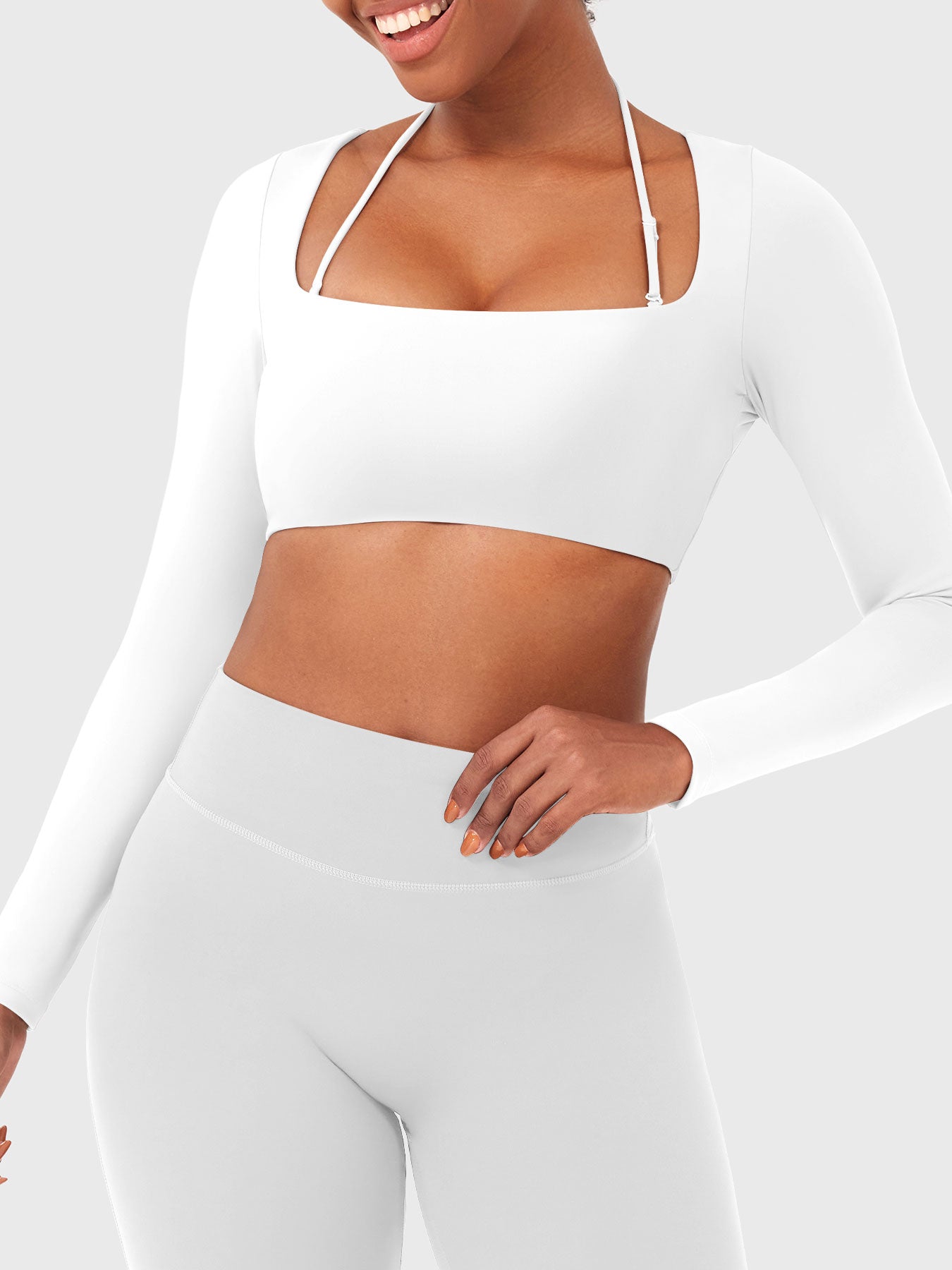 Yeoreo Violie Long Sleeve Crop Top