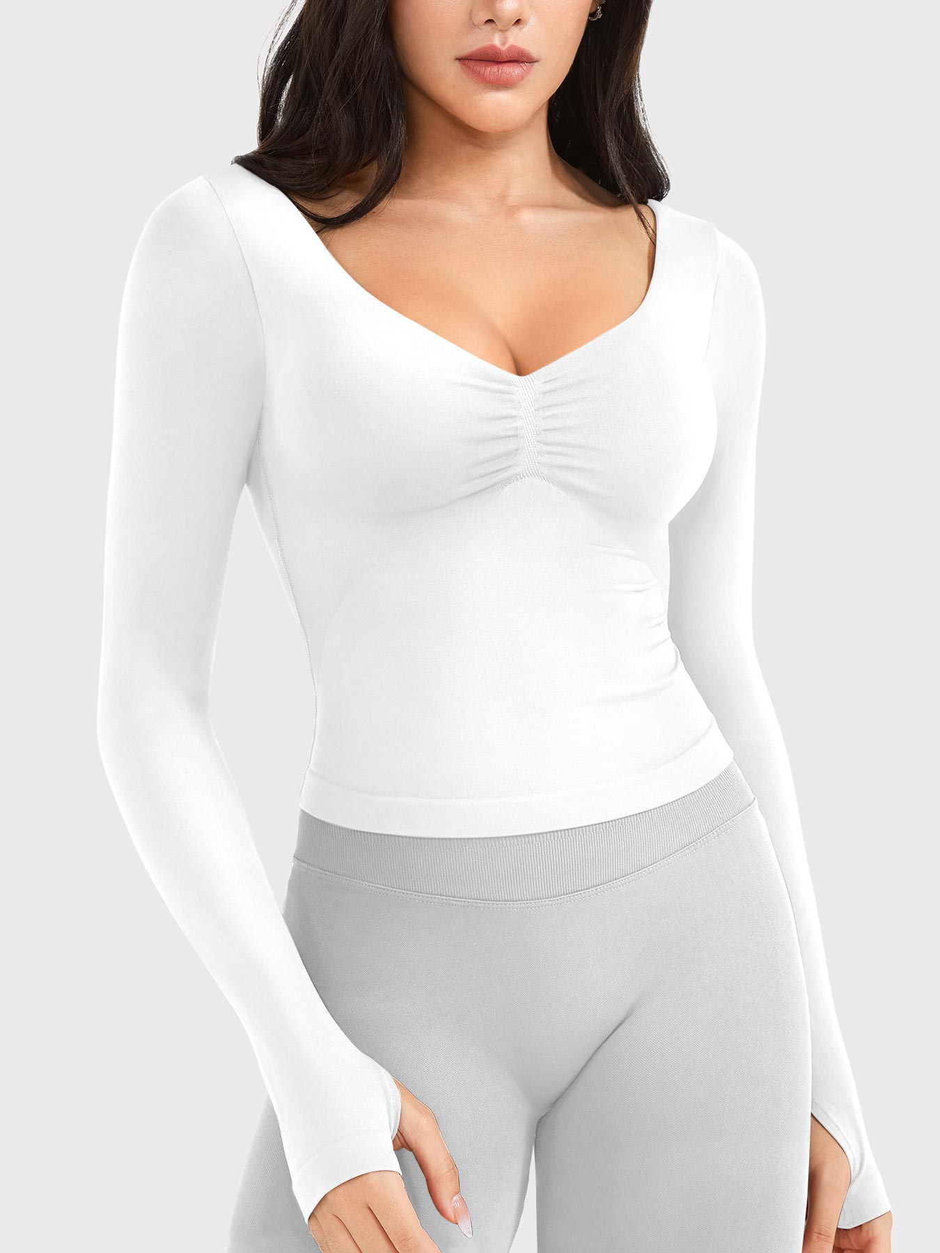 Yeoreo Agniee Seamless Long Sleeve Top