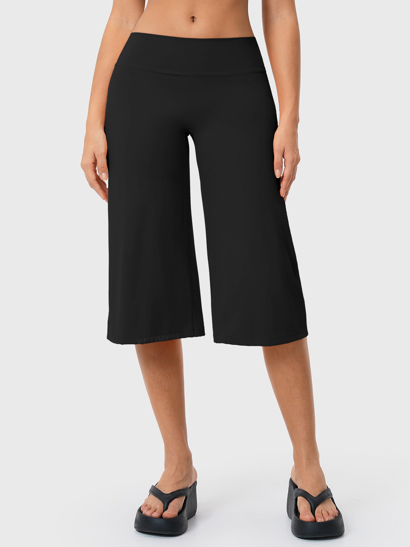Yeoreo Nyree 21" Low Rise Wide Leg Capri Pants