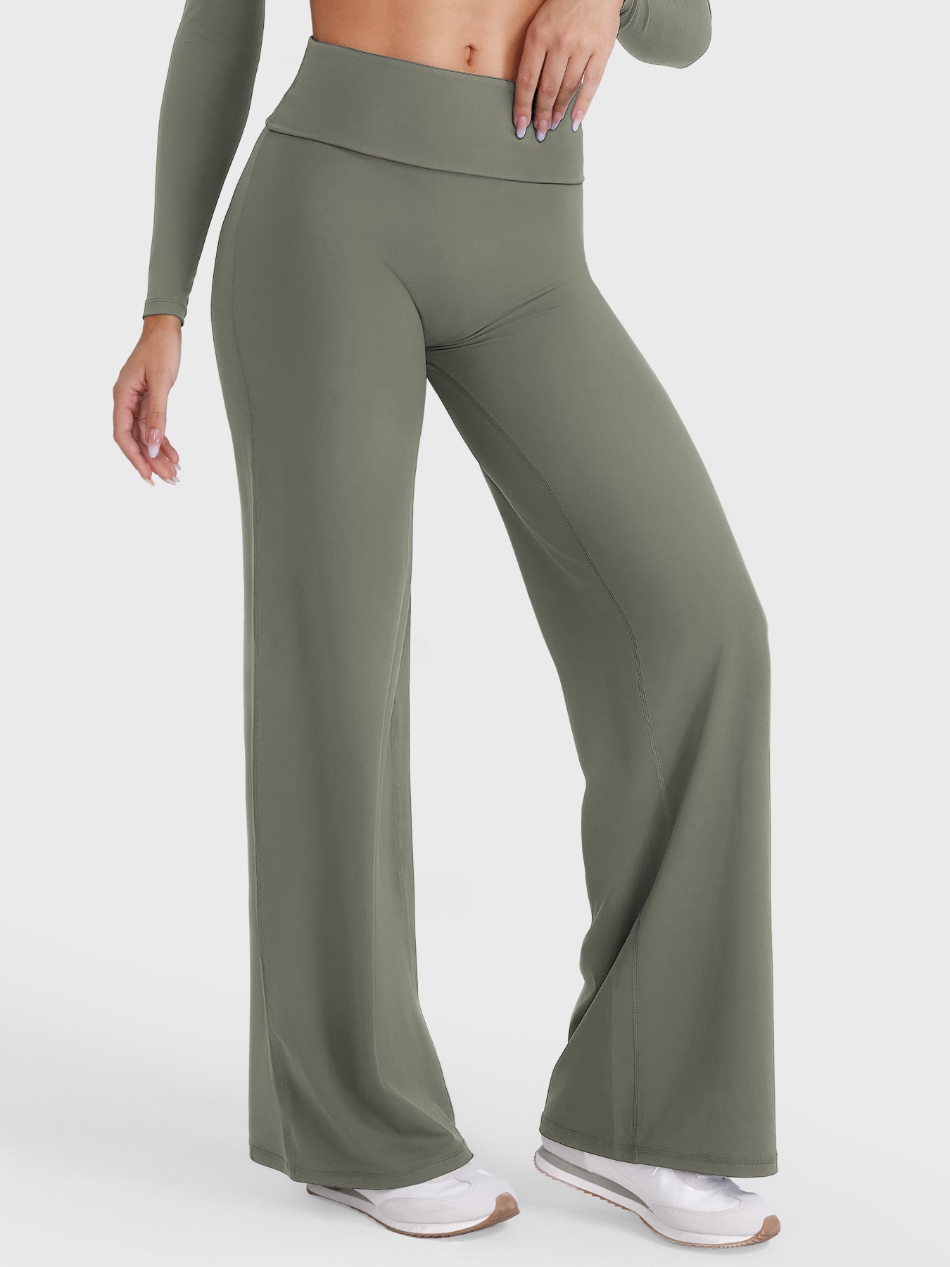 Yeoreo Eddiy 31.5" Fold Over Straight Leggings