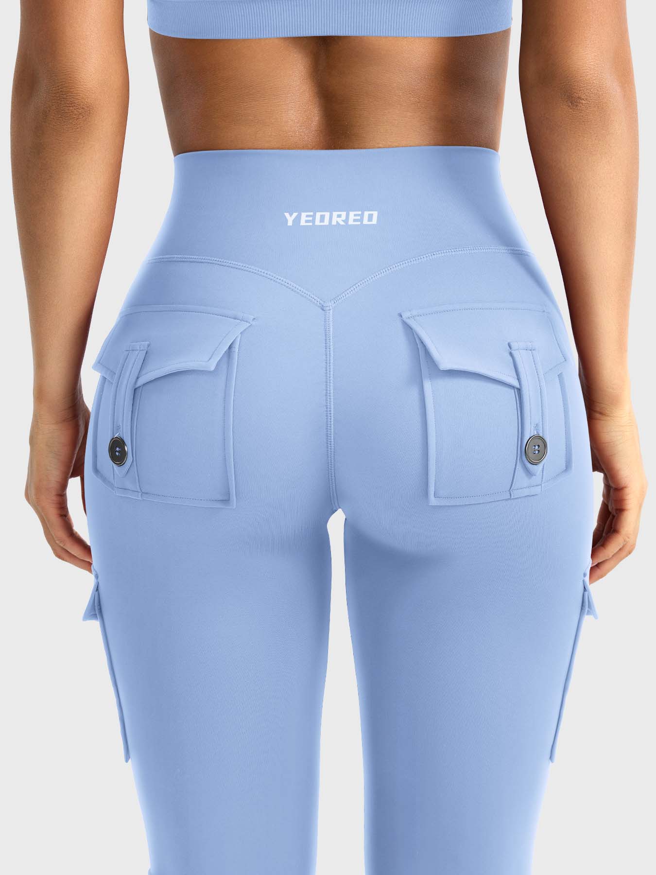 送料無料YEOREO Flare Leggings for Women Tummy Control High Waisted Bootcut Yoga Pants Scrunch Butt Workout Pants Chic Indigo Dye Small並行輸入 YEOREO CoreFlex Women Workout Flare Leggings with Pockets Hidden