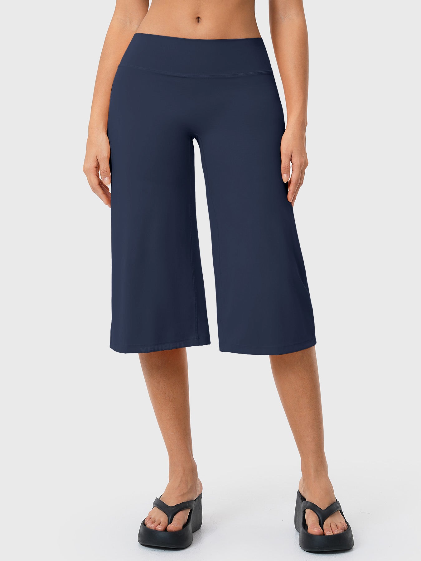 Yeoreo Nyree 21" Low Rise Wide Leg Capri Pants