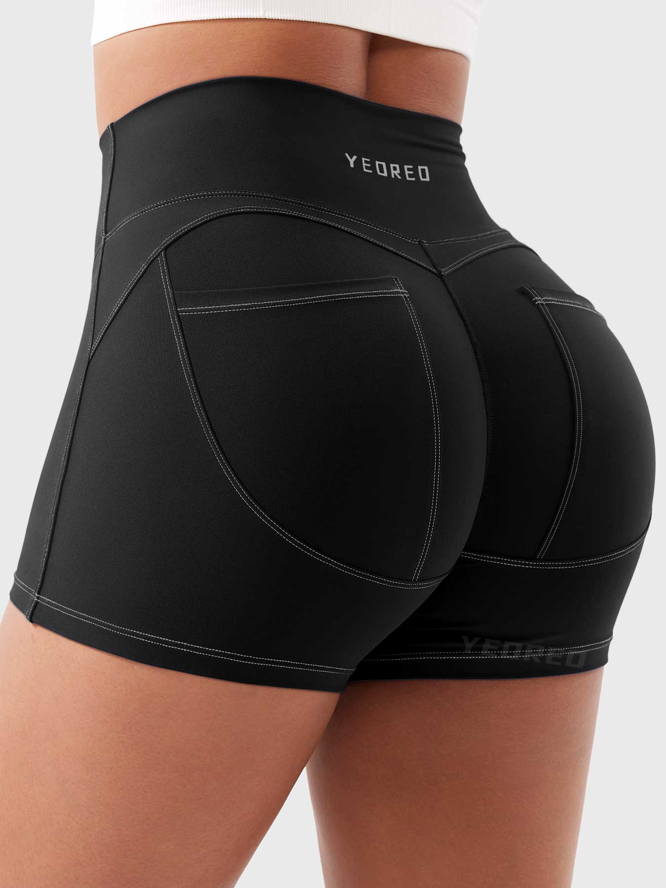 Yeoreo Astridy 3.6" Faux Denim Shorts