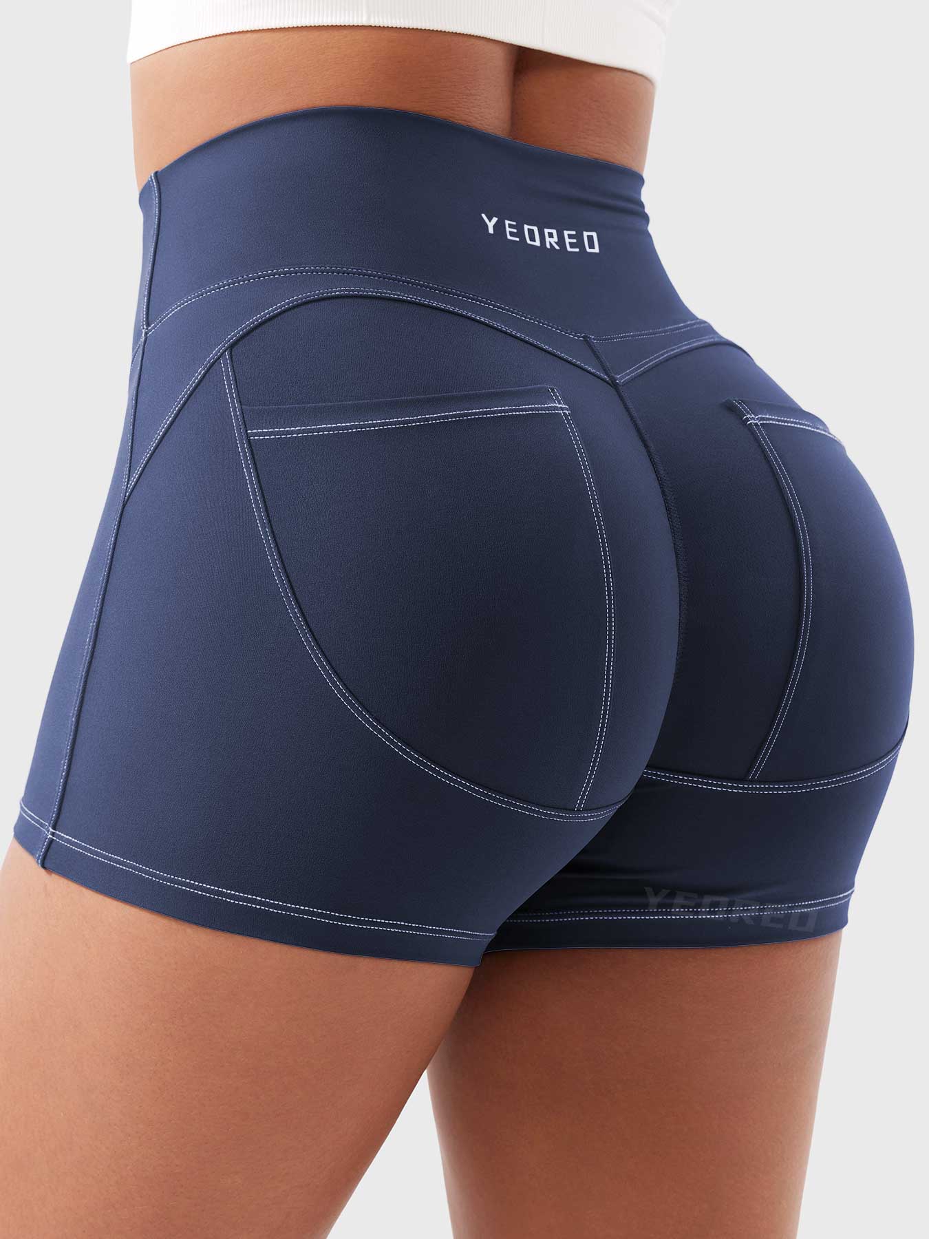 Yeoreo Astridy 3.6" Faux Denim Shorts